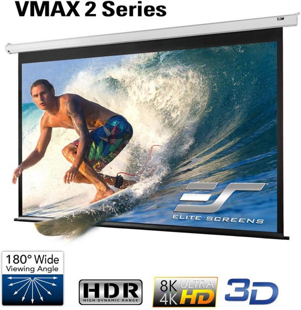 Ecran proiectie electric, perete/tavan, 299 x 168 cm, EliteScreens VMAX135XWH2-E24,Format - imagine 3