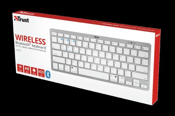 Tastatura Trust Nado, Bluetooth Wireless, alba - imagine 9