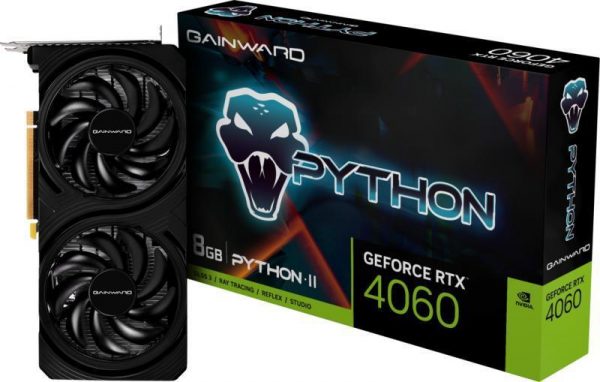 Placa Video GAINWARD GEFORCE RTX 4060 PYTHON II 8GB GDDR6