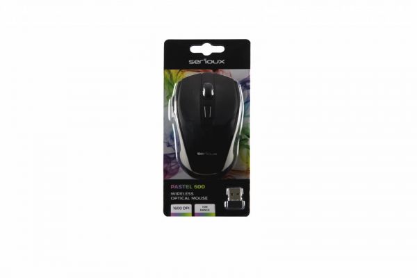 Mouse Serioux, Pastel 600, fara fir, USB, senzor optic, distanta