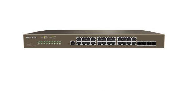 IP-COM 24-Port Gigabit Ethernet managed L3 switch, G5328F, Standarde: IEEE802.3,IEEE802.3u,IEEE802.3ab,IEEE802.3ad,IEEE802.3z,IEEE802.3x,IEEE8