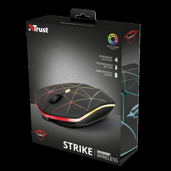 Mouse Trust GXT 117 Strike, Wireless Gam, negru - imagine 8