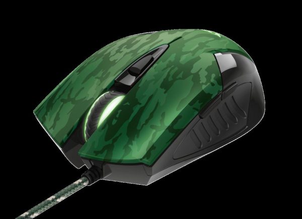Mouse Trust GXT 781 Rixa Camo, Gaming Mouse, verde militar - imagine 3