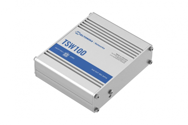 TELTONIKA INDUSTRIAL 5PORT Unmanaged POE+ Switch TSW100, Interfata: 5 x - imagine 3