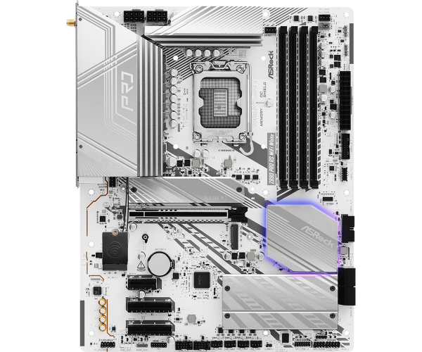 Placa de Baza ASROCK Z890 PRO RS WIFI WHITE LGA1851 - imagine 4