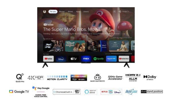 Televizor TCL QLED 65T7B, 164 cm, Smart Google TV, 4K - imagine 3