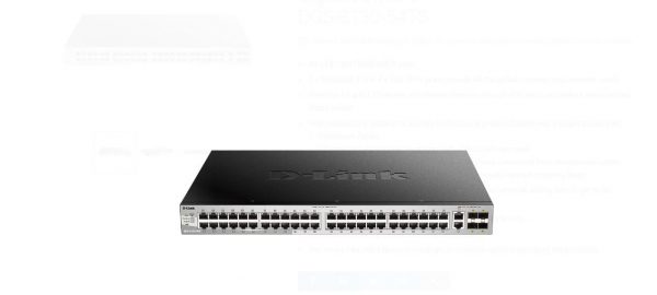 Switch D-Link DGS-3130-54TS/SI, 54-Port Gigabit SFP L3 Stackable Managed Switch,