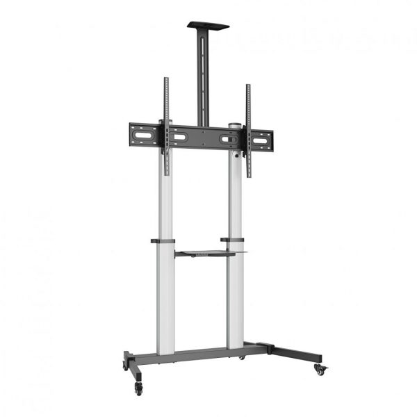 Stand TV mobil Serioux  44-610TW, dimensiuni 1292x717x2327mm, compatibiliate dimensiune