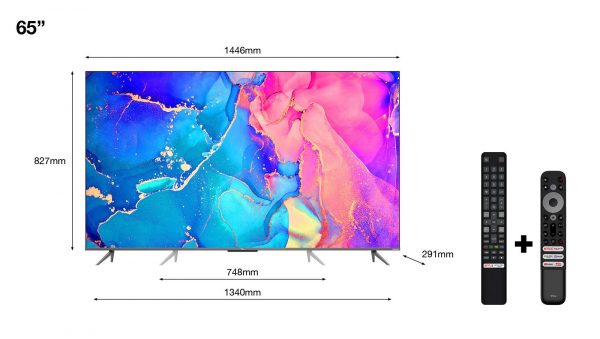 Televizor TCL QLED 65C635, 164 cm (65"), Smart Google TV, - imagine 4