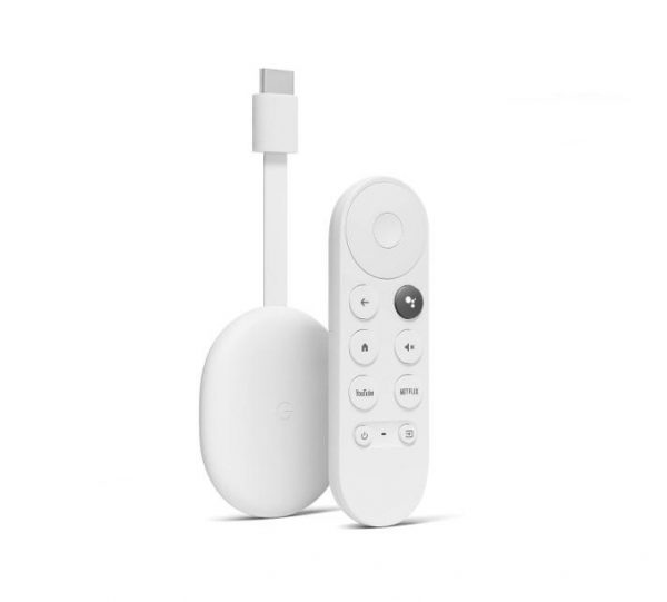 Google Chromecast 4, Google TV, 4K, Snow