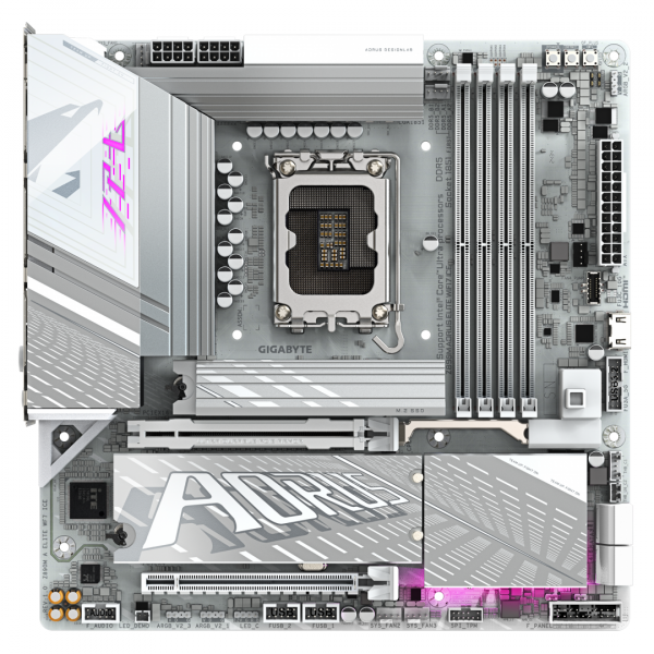 Placa de Baza GIGABYTE Z890M AORUS ELITE WIFI7 ICE LGA1851 - imagine 3