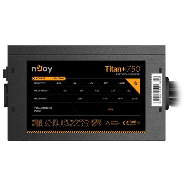 Sursa NJOY TITAN+ 750W 80+ BRONZE - imagine 6