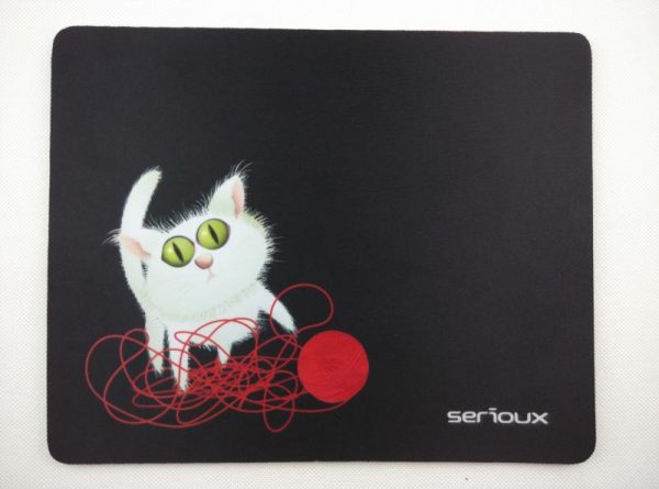 Mouse pad Serioux, model Cat and ball of yarn, MSP01,
