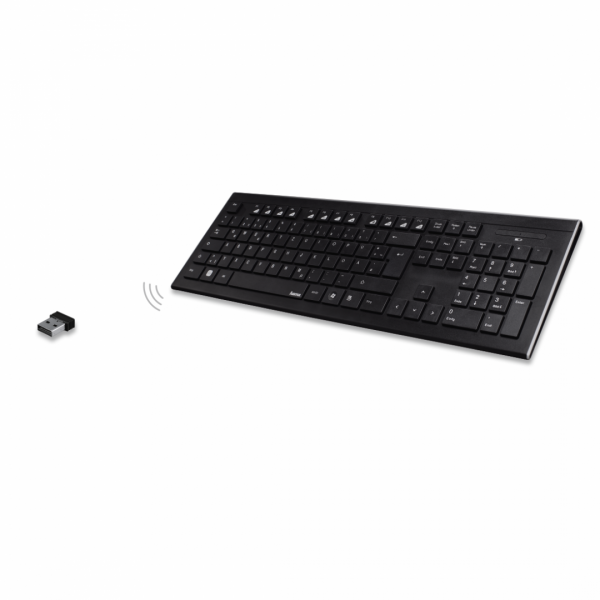 Tastatura Hama Cortino Wireless, layout RO, 105 taste, negru - imagine 5