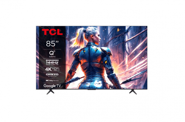 Televizor TCL QLED 85T8B, 214 cm, Smart Google TV, 4K
