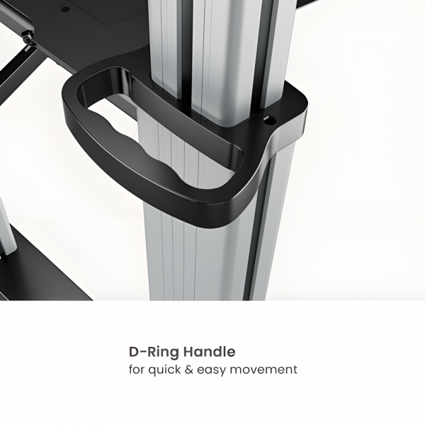 Stand TV mobil Serioux  44-610TW, dimensiuni 1292x717x2327mm, compatibiliate dimensiune - imagine 5