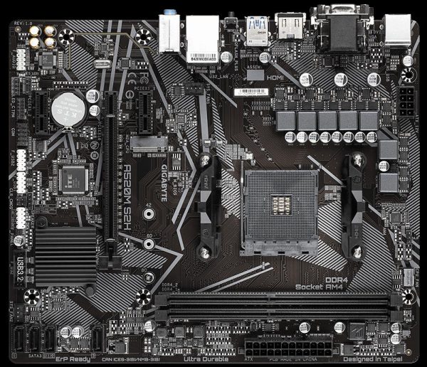 Placa de baza Gigabyte A520M DS3H, Socket AM4 - imagine 3