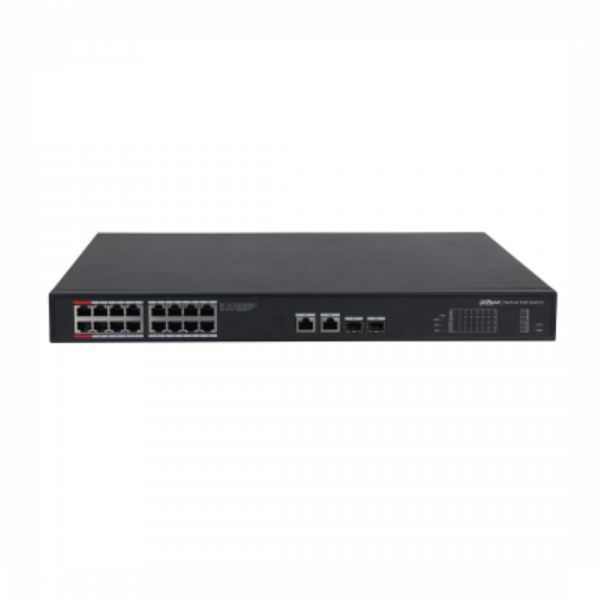 DAHUA Switch 20 porturi, 16 portuti POE, Unmanaged, Layer 2, - imagine 3
