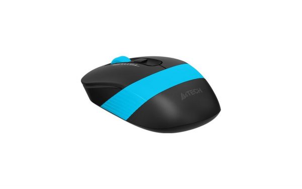 Mouse A4tech, gaming, wireless optic, 2000 dpi, negru / albastru - imagine 4