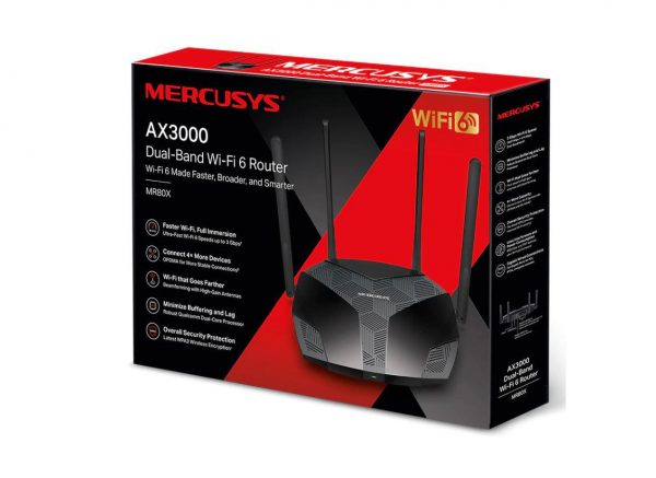 Mercusys Router, AX3000, MU-MIMO, Dual-Band, WPA3, Standarde wireless: Wi-Fi 802.11ax/ac/a/b/g/n, - imagine 4