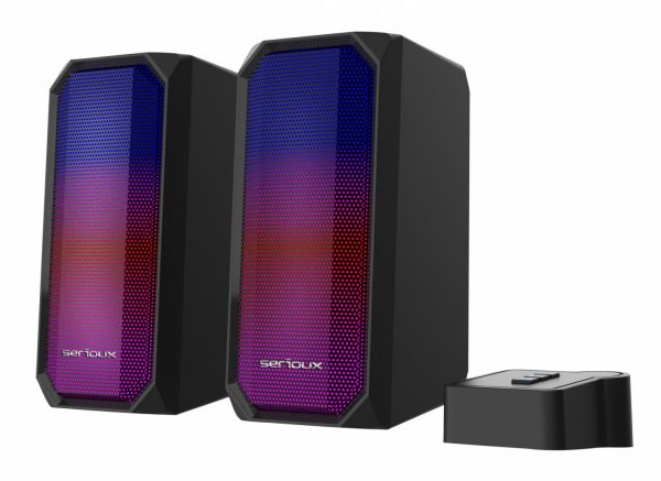 Boxe gaming 2.0 Serioux Kyro RGB, Functie Dual Mode Bluetooth,