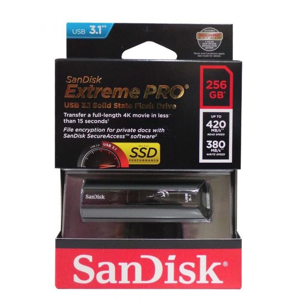 Memorie USB Flash Drive SanDisk Extreme PRO, 256GB, USB 3.1 - imagine 4
