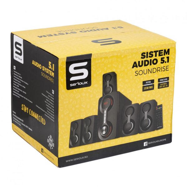 Boxe Serioux 5.1 SoundRise 51105W, putere totala 105W RMS, tip - imagine 4