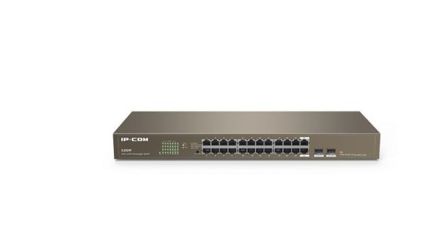 IP-COM 24-Port + 2 SFP Gigabit Ethernet Switch, G1024F; Standard