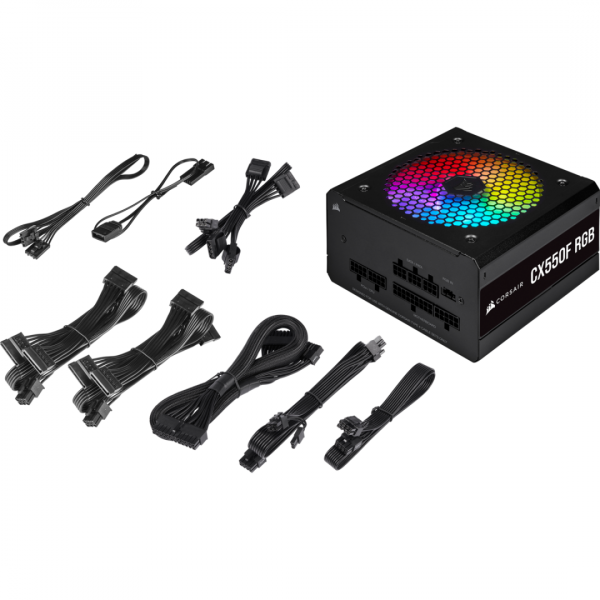 Sursa Corsair CX550F RGB 80+ Bronze, 550W - imagine 7