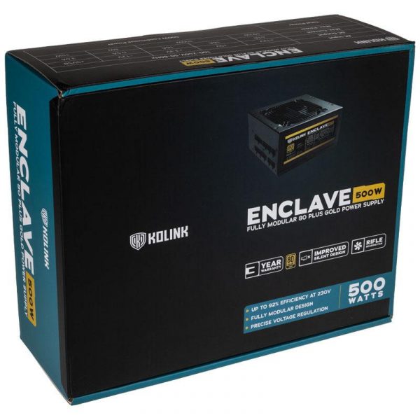 Sursa Kolink Enclave 500W 80 PLUS Gold - imagine 8
