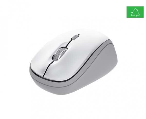 Mouse wireless Trust Yvi, rezolutie maxima 1600 DPI, alb - imagine 3