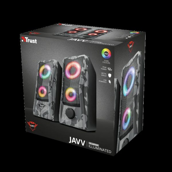Boxe Stereo GXT 606 Javv RGB-Illuminated 2.0, 6W, camuflaj - imagine 7