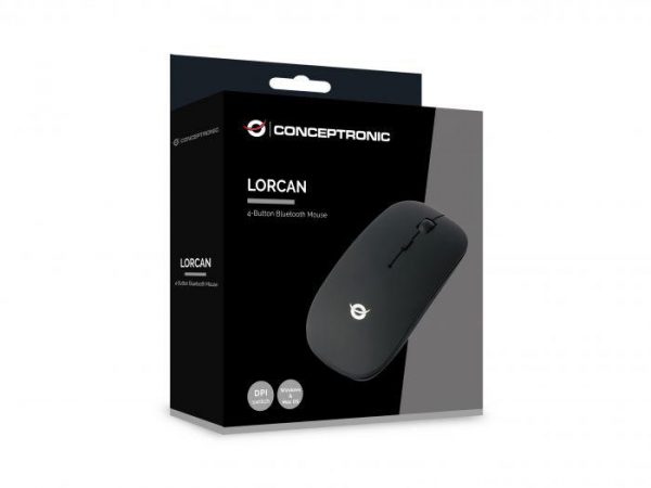 CONCEPTRONIC LORCAN01B 4-Button Bluetooth Mouse, 56 x 20 x 112 - imagine 3