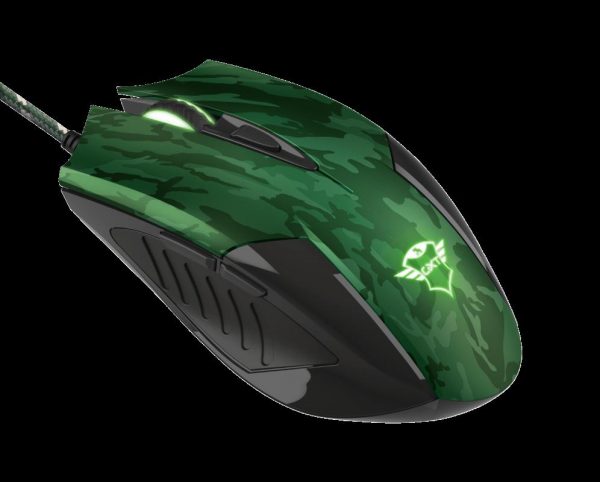 Mouse Trust GXT 781 Rixa Camo, Gaming Mouse, verde militar
