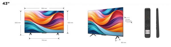 Qled TV 4K 43''(109cm) TCL 43T7B (Model 2024) - imagine 3