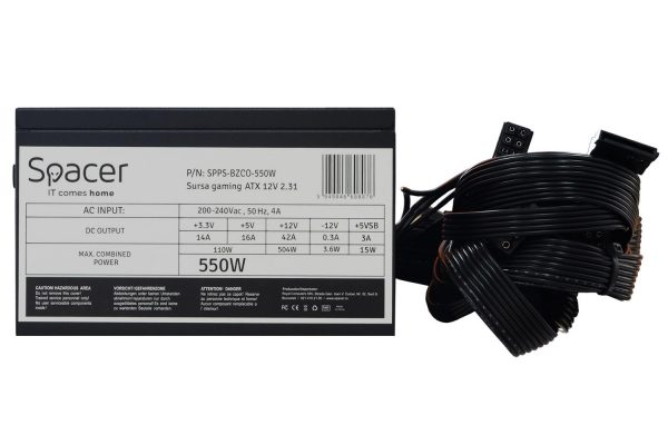Sursa Spacer ATX BZCO-550 80+ Bronze - imagine 3