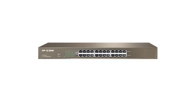 IP-COM 24-Port Gigabit Ethernet Switch, G1024G, unmanaged, Standarde: IEEE802.3, IEEE802.3u,