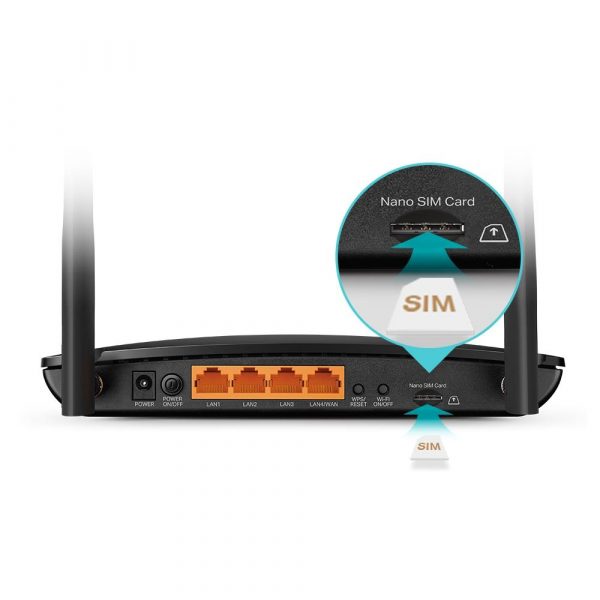 TP-LINK ROUTER 4G+ AC1200 Dual-Band CAT6 ARCHER MR500, interfata: 1× - imagine 5