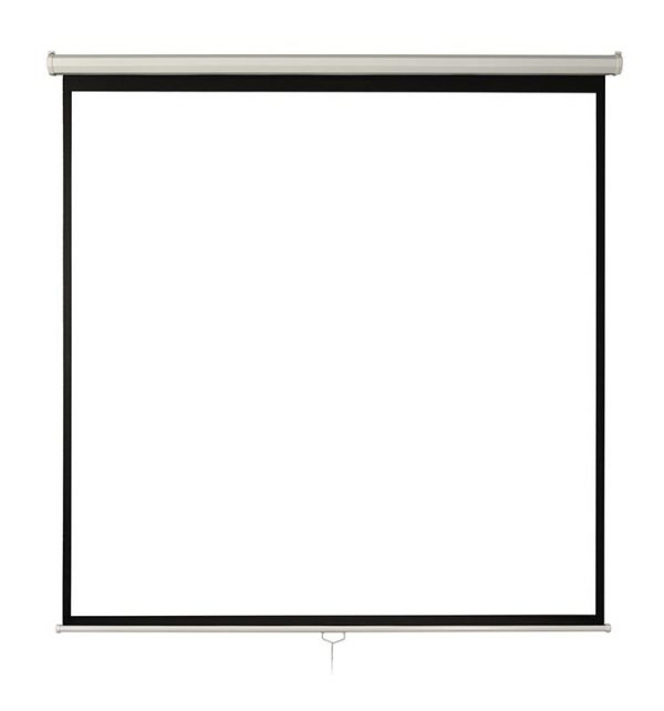 Ecran proiectie manual,perete/tavan, 200 x 200 cm, BlackMount, Format 1:1 - imagine 3
