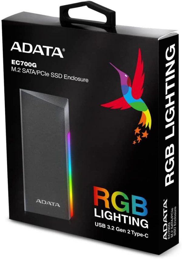 Rack extern SSD/HDD Adata EC700G M.2, USB 3.2 Gen2 Type - imagine 6
