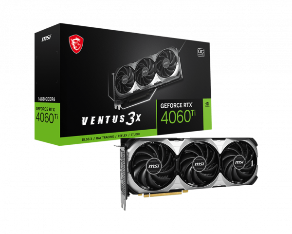 Placa video MSI GeForce RTX 4060 Ti VENTUS 3X OC