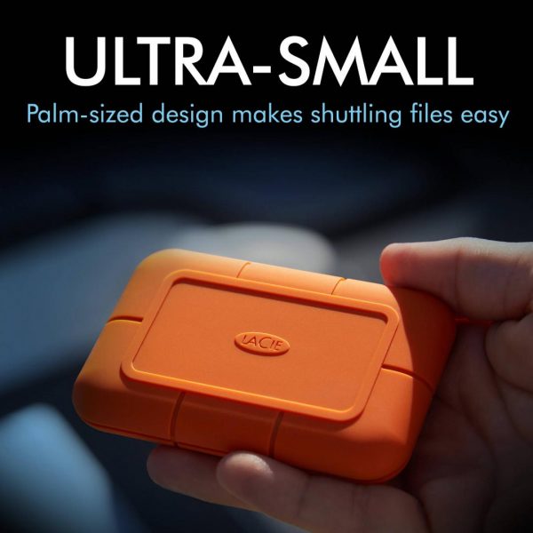 SSD Extern LaCie Rugged  1TB  Orange  USB - imagine 5