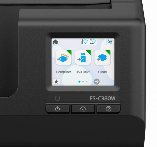 EPSON ES-C380W A4 Compact Network Sheetfed Scanner, PC-FREE scan, Rezolutie - imagine 3