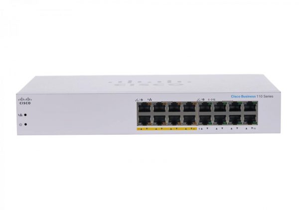 Switch  CISCO CBS110-16PP , 16 porturi 10/100/1000, Buget 8