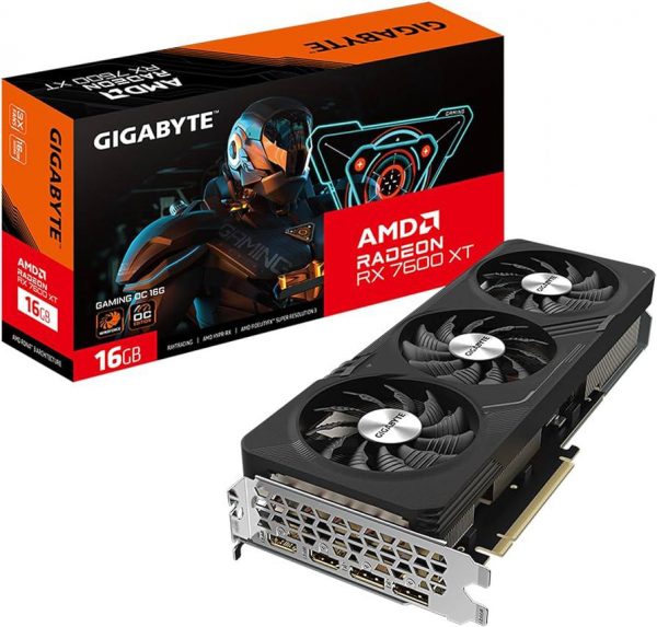 Placa Video GIGABYTE RADEON RX 7600 XT GAMING OC 16GB
