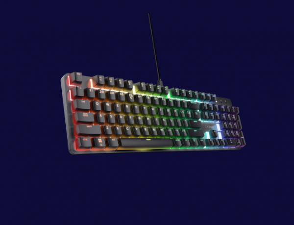 Tastatura mecanica Trust GXT 871 Zora, USB 2.0. nr taste