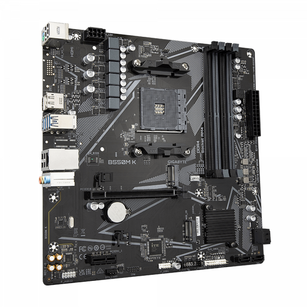 Placa de baza Gigabyte B550M K AM4 DDR4 - imagine 4
