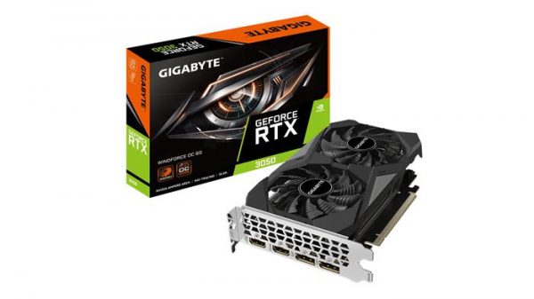 Placa Video GIGABYTE GEFORCE RTX 3050 WINDFORCE OC 6GB GDDR6