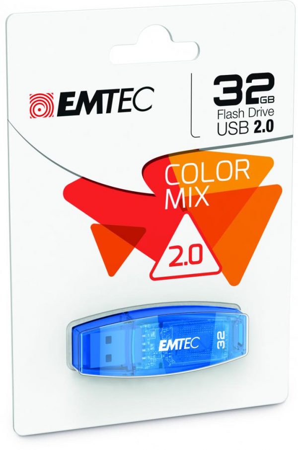 Memorie USB Flash Drive Emtec 32GB Color Mix, USB 2.0