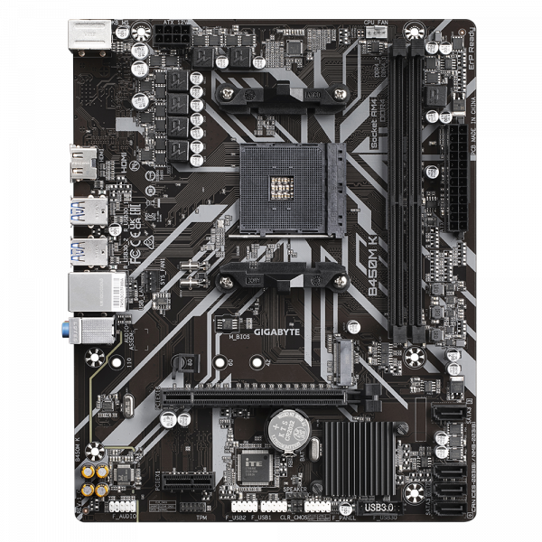 Placa de baza Gigabyte B450M K DDR4 AM4 - imagine 3